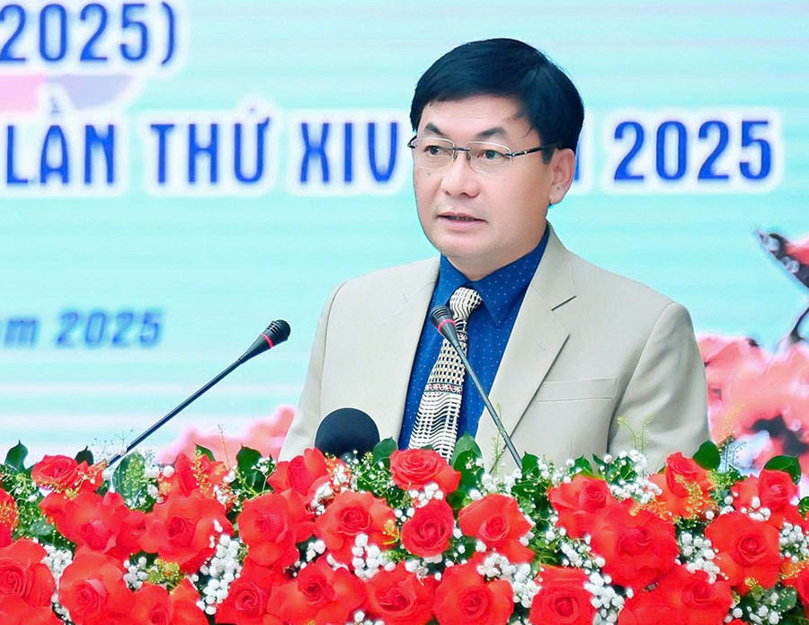 Nhà báo Huỳnh Kiên-Chủ tịch Hội Nhà báo tỉnh, Tổng Biên tập Báo Gia Lai, Phó Trưởng ban Thường trực Ban Tổ chức Giải Báo chí tỉnh Gia Lai lần thứ XIV năm 2025 nhận xét về số lượng, chất lượng tác phẩm của mùa giải năm nay. Ảnh: Đức Thụy 5t.jpg