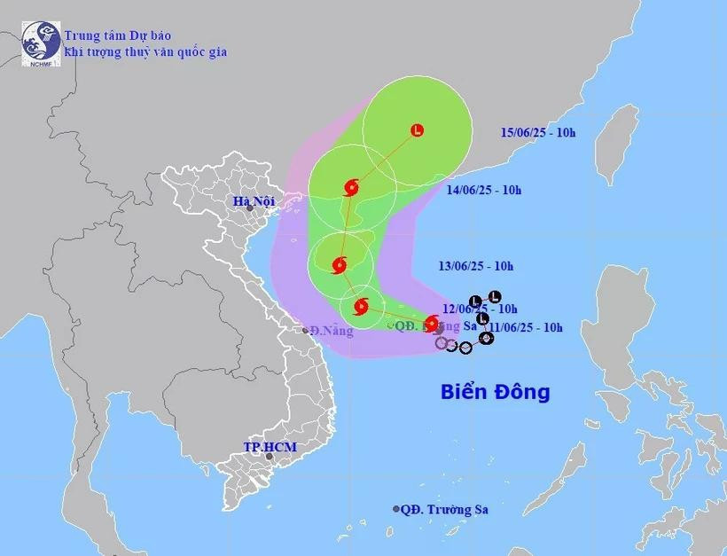 Vị trí và đường đi của bão số 1. Nguồn: Trung tâm Dự báo Khí tượng Thủy văn Quốc gia bao-so-1-di-chuyen-theo-huong-tay-tay-bac-co-kha-nang-manh-them-dd.jpg