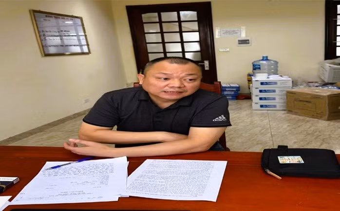 Nguyễn Khánh Tùng, người đứng đầu đường dây buôn lậu hàng hóa giả các thương hiệu nổi tiếng thế giới. Ảnh: Công an Thanh Hóa