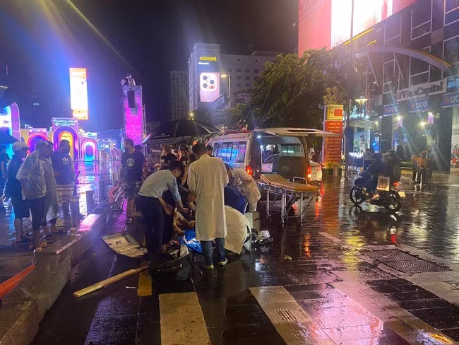 Hiện trường tai nạn.