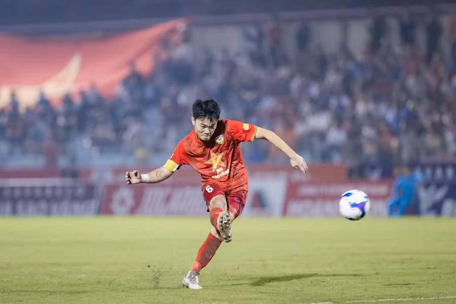 Xuân Trường và CLB Hà Tĩnh đang thăng hoa. ẢNH: MINH TÚ