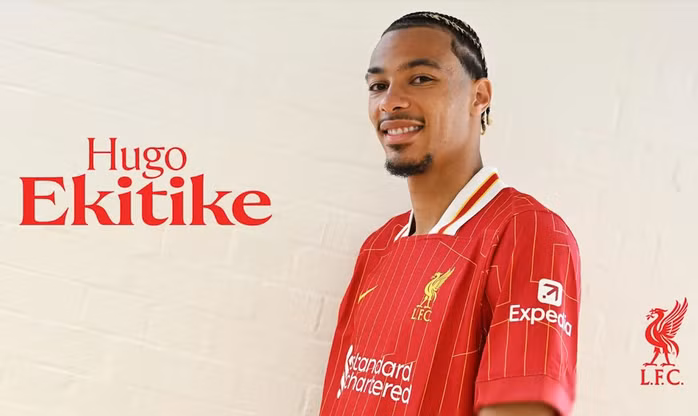 Hugo Ekitike chính thức gia nhập Liverpool