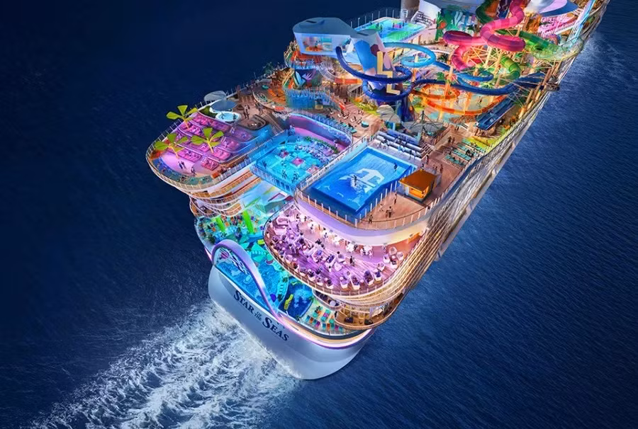 Siêu du thuyền sẽ chính thức ra khơi vào mùa hè này. ẢNH: ROYAL CARIBBEAN
