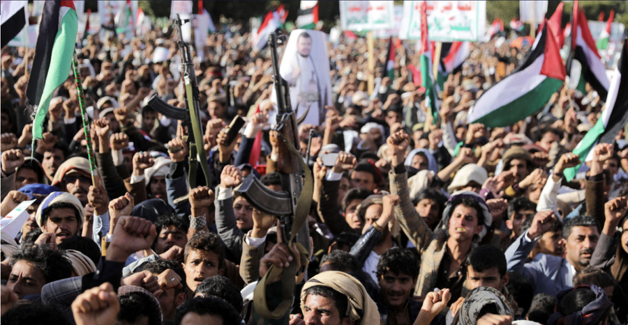 Lực lượng đồng minh của Iran là Houthi tại Yemen. Ảnh: AP Lực lượng đồng minh của Iran là Houthi tại Yemen. Ảnh: AP