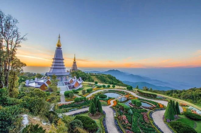 Toàn cảnh công viên quốc gia Doi Inthanon tại Thái Lan. Ảnh: @wichianduangsri.