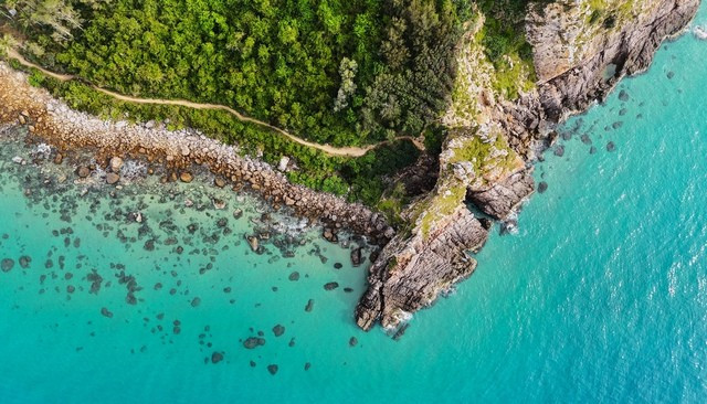 Mũi Vi Rồng - Núi Tân Phụng vừa được UBND tỉnh Gia Lai xếp hạng là di tích lịch sử cấp tỉnh. ẢNH: TUỆ LÂM