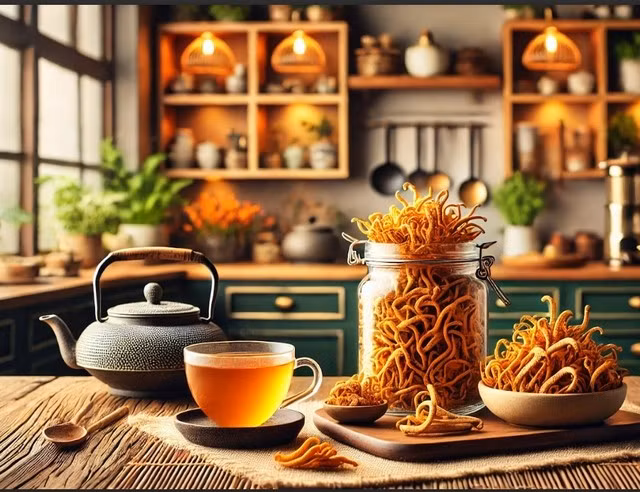 Nhiều lợi ích giảm căng thẳng của nấm đã được chứng minh, tốt cho sức khỏe khi dùng lượng vừa đủ. ẢNH: AI