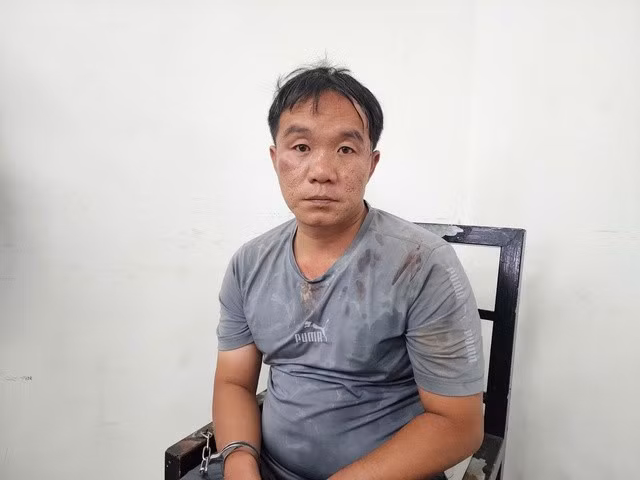 Đối tượng Dương Hữu Trí tại cơ quan điều tra