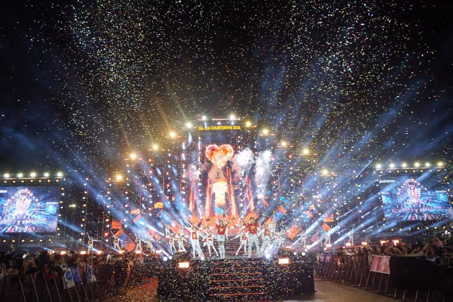 Các tiết mục nghệ thuật mở màn Countdown Tết Dương lịch năm 2026 ở Quy Nhơn