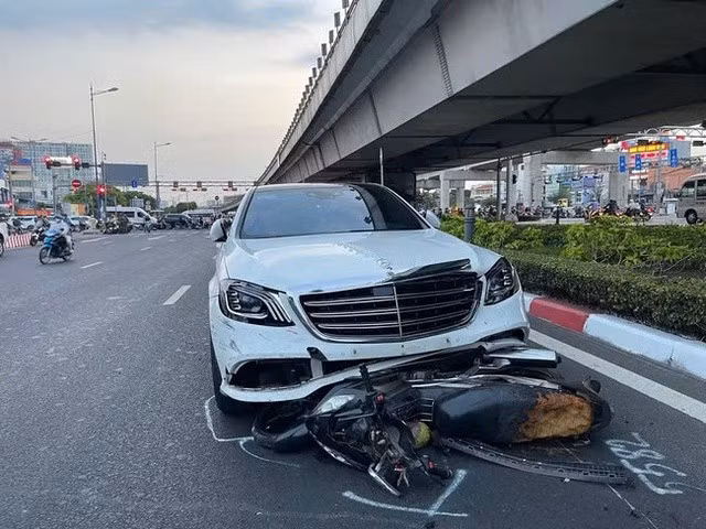 Hiện trường vụ tai nạn. Ảnh: Anh Vũ