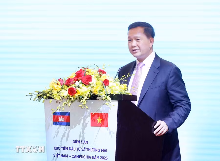 Thủ tướng Campuchia Samdech Hun Manet. (Ảnh: An Đăng/TTXVN)