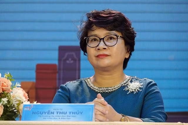 Bà Nguyễn Thu Thủy, Vụ trưởng Vụ Giáo dục ĐH, Bộ GD-ĐT. ẢNH: ĐÀO NGỌC THẠCH