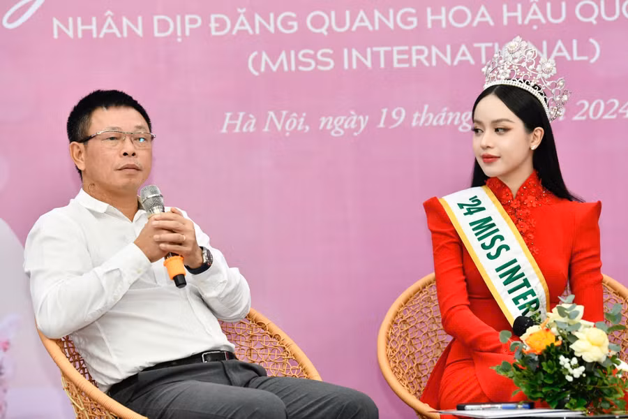 Tổng Biên tập báo Tiền Phong khẳng định Hoa hậu Thanh Thủy sẽ đồng hành với Hoa hậu Việt Nam 2024.