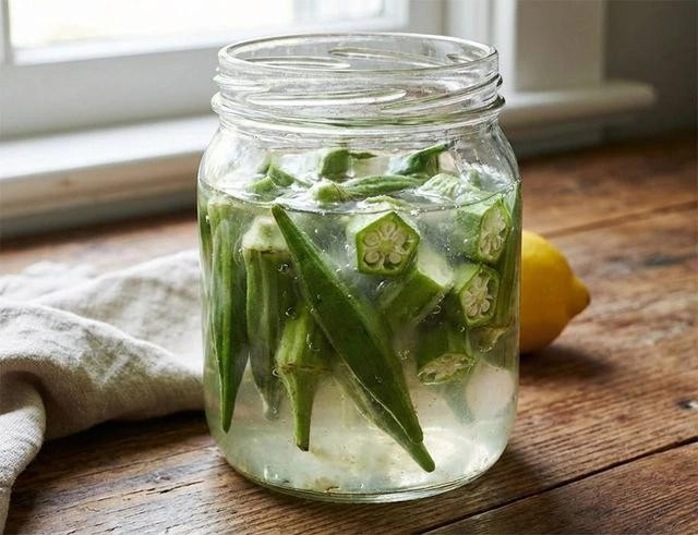 Uống nước đậu bắp được cho là có nhiều lợi ích cho sức khỏe. Tuy nhiên, trước khi dùng thường xuyên nước đậu bắp nên tham khảo ý kiến chuyên gia. Ảnh: AI