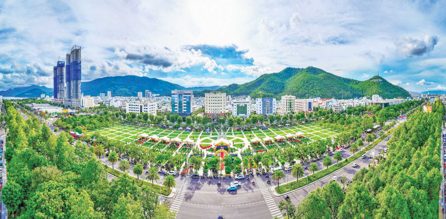 Khu vực trung tâm phường Quy Nhơn, vùng năng động, giàu tiềm lực phát triển bậc nhất tỉnh Gia Lai. Ảnh: Nguyễn Dũng