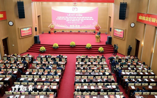 Quang cảnh lễ kỷ niệm. (Ảnh: Tạ Toàn/TTXVN)