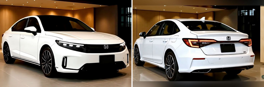 Honda City thế hệ mới. Ảnh dựng đồ họa: Cartoq