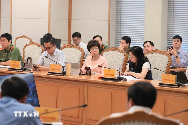 Các đại biểu tham dự tại cuộc họp. (Ảnh: An Đăng/TTXVN) Các đại biểu tham dự tại cuộc họp. (Ảnh: An Đăng/TTXVN)