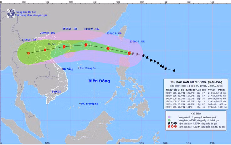 Thủ tướng Chính phủ yêu cầu chủ động ứng phó với siêu bão Ragasa ở mức cao nhất.