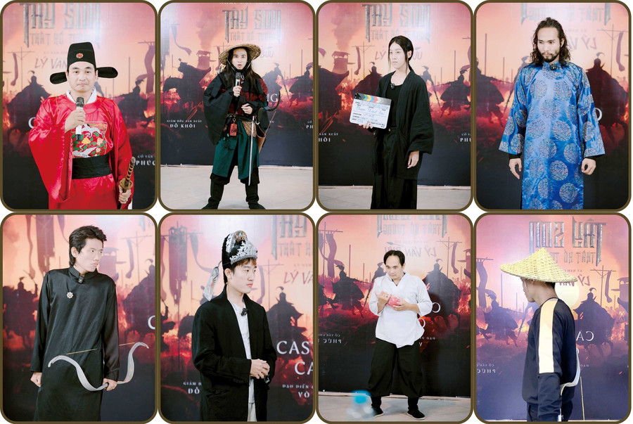 Các diễn viên tham gia casting phần mở màn Kỳ Nam cung thủ Lý Văn Bưu trong dự án phim Tây Sơn thất hổ tướng. Ảnh: ĐVCC Các diễn viên tham gia casting phần mở màn Kỳ Nam cung thủ Lý Văn Bưu trong dự án phim Tây Sơn thất hổ tướng. Ảnh: ĐVCC