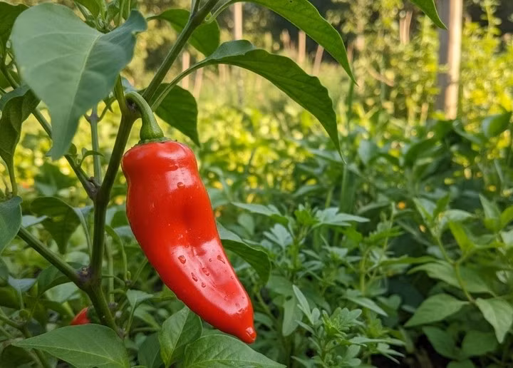 Ớt không chỉ là loại gia vị quen thuộc trong bữa ăn mà còn là 'vị thuốc' hiệu quả. (Ảnh: Như Loan)