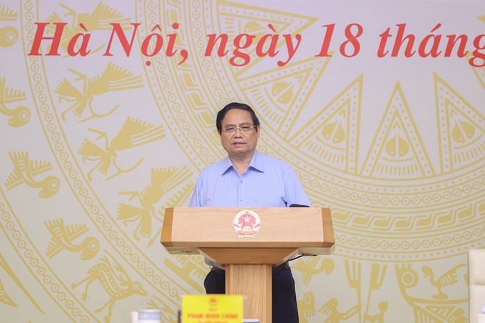 Thủ tướng Phạm Minh Chính phát biểu khai mạc hội nghị. Ảnh: Nhật Bắc Thủ tướng Phạm Minh Chính phát biểu khai mạc hội nghị. Ảnh: Nhật Bắc