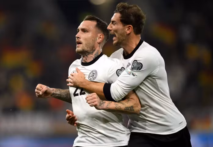 David Raum mở tỉ số cho chủ nhà Đức