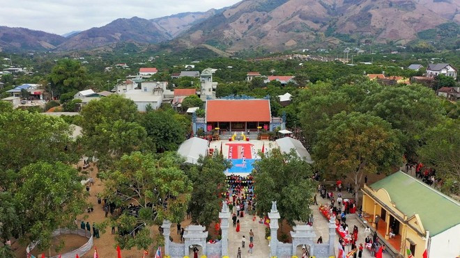 Toàn cảnh Đền thờ Hai Bà Trưng. (Nguồn: Cổng Thông tin Điện tử tỉnh Sơn La)