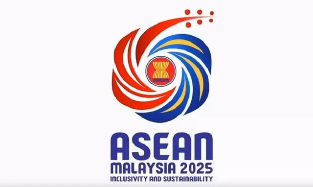 Logo ASEAN năm 2025. Ảnh: Chụp từ clip trên trang Asean2025.favotech.io