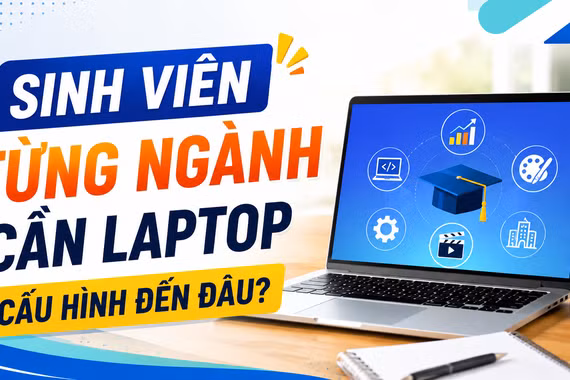 Sinh viên từng ngành thực sự cần laptop cấu hình đến đâu?