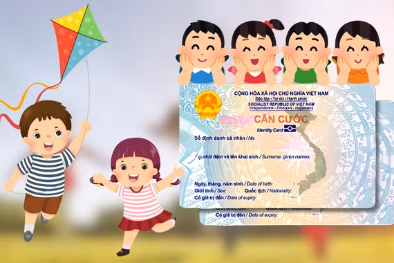 Cấp thẻ căn cước cho trẻ dưới 6 tuổi được thực hiện qua quy trình liên thông điện tử