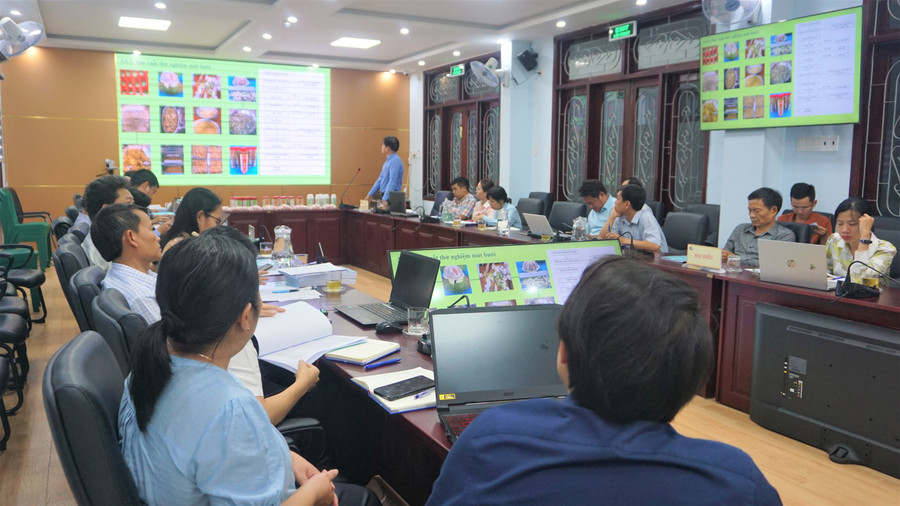 Toàn cảnh buổi nghiệm thu. Ảnh: Thế Vương 1.jpg