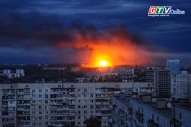 Tin thế giới 21h ngày 10-6: Bầu trời Kiev lại rực sáng bởi loạt UAV và tên lửa Nga