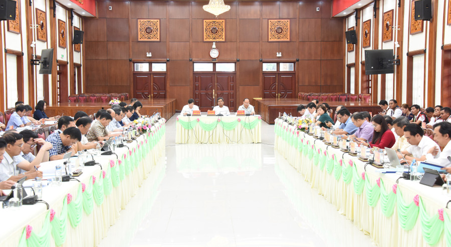 Quang cảnh hội nghị tại điểm cầu Hội trường 2-9. Ảnh: Đức Thụy Quang cảnh hội nghị tại điểm cầu Hội trường 2-9. Ảnh: Đức Thụy