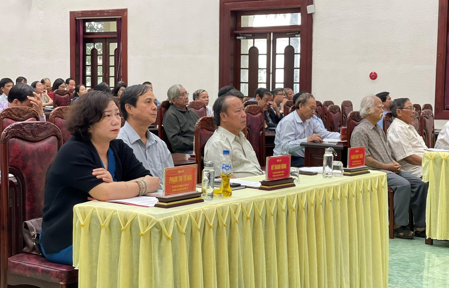 Các đại biểu dự hội nghị quán triệt Quy định số 144-QĐ/TW và Chỉ thị số 35-CT/TW của Bộ Chính trị tại điểm cầu chính Hội trường 19-5. Ảnh:P.D Các đại biểu dự hội nghị quán triệt Quy định số 144-QĐ/TW và Chỉ thị số 35-CT/TW của Bộ Chính trị tại điểm cầu chính Hội trường 19-5. Ảnh:P.D