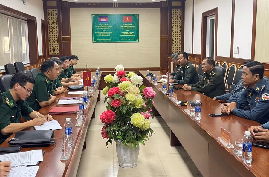 Quang cảnh buổi hội đàm. Ảnh: Quốc Vinh