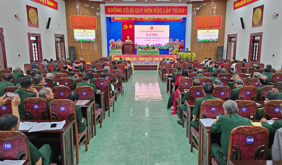 Quang cảnh Đại hội thi đua “Cựu chiến binh gương mẫu” giai đoạn 2019-2024. Ảnh: P.D