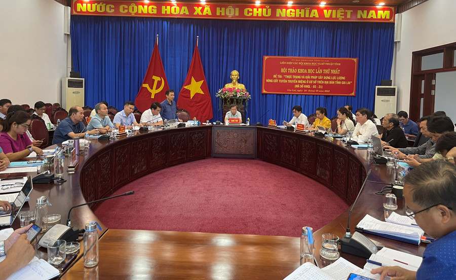 Quang cảnh hội thảo. Ảnh: Anh Huy Quang cảnh hội thảo. Ảnh: Anh Huy