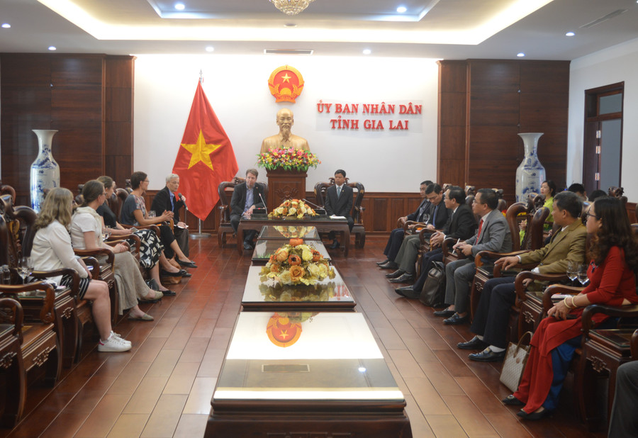 Quang cảnh buổi tiếp đoàn công tác Bộ Ngoại giao Phần Lan. Ảnh: Anh Huy Quang cảnh buổi tiếp đoàn công tác Bộ Ngoại giao Phần Lan. Ảnh: Anh Huy