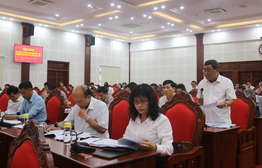 Các đại biểu tham gia ý kiến tại hội nghị. Ảnh: P.D Các đại biểu tham gia ý kiến tại hội nghị. Ảnh: P.D