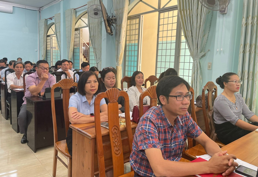 Các đại biểu tham dự hội nghị báo cáo viên quý III năm 2024. Ảnh: P.D Các đại biểu tham dự hội nghị báo cáo viên quý III năm 2024. Ảnh: P.D