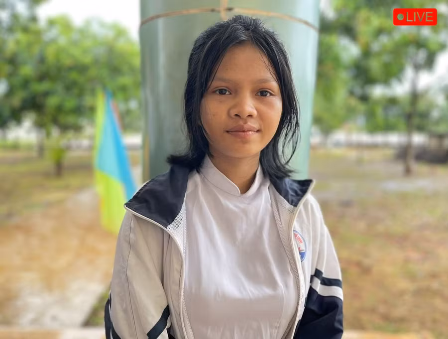 Em Ksor Chơn-học sinh lớp 11 A3. Ảnh: P.D