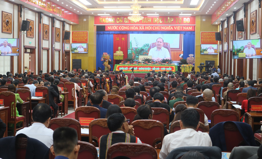 Quang cảnh Đại hội đại biểu MTTQ Việt Nam tỉnh lần thứ XI. Ảnh: P.D Quang cảnh Đại hội đại biểu MTTQ Việt Nam tỉnh lần thứ XI. Ảnh: P.D