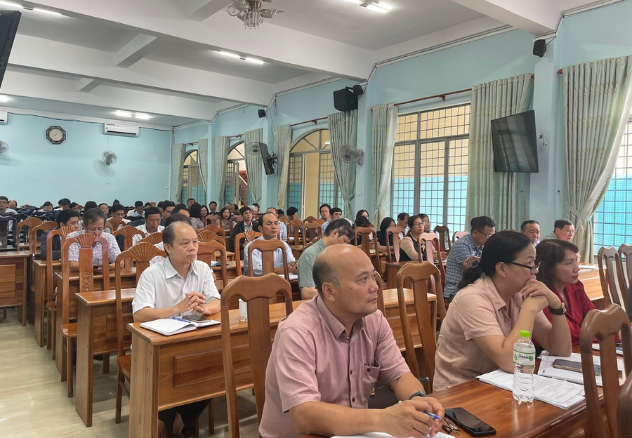 Các đại biểu dự hội nghị báo cáo viên quý II-2024. Ảnh: P.D Các đại biểu dự hội nghị báo cáo viên quý II-2024. Ảnh: P.D