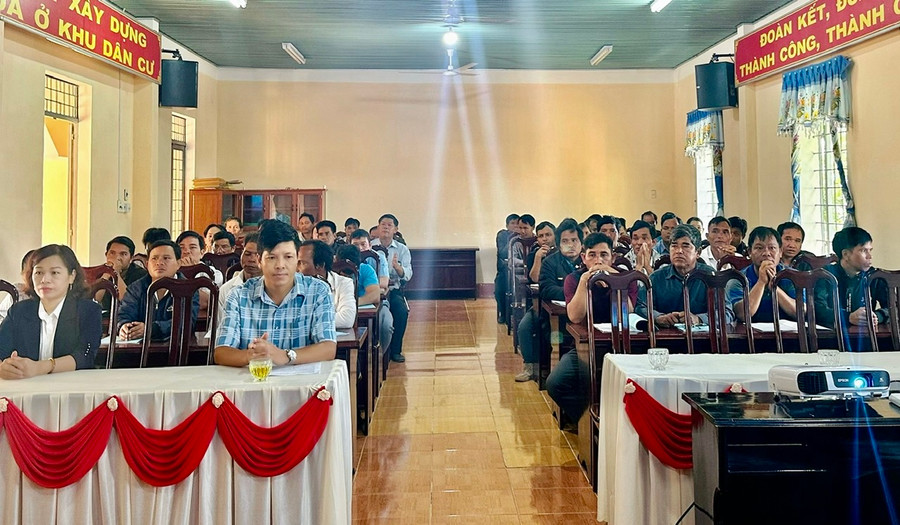 Các đại biểu tham dự hội nghị tập huấn. Ảnh: A.C Các đại biểu tham dự hội nghị tập huấn. Ảnh: A.C