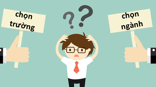 Nhiều học sinh băn khoăn giữa chọn ngành hay chọn trường trước. Ảnh: Internet Nhiều học sinh băn khoăn giữa chọn ngành hay chọn trường trước. Ảnh: Internet