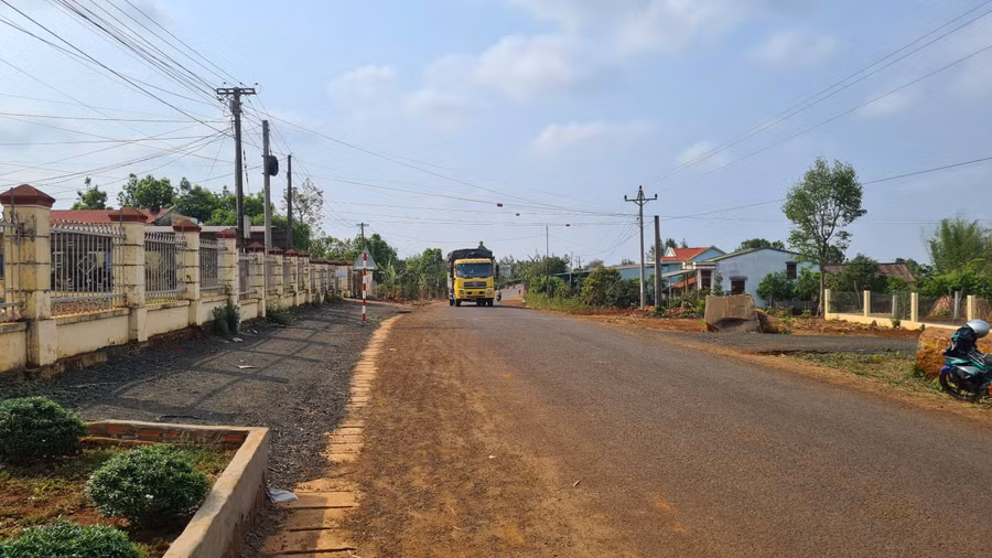 Một góc trung tâm xã Kon Chiêng. Ảnh: Nguyễn Diệp