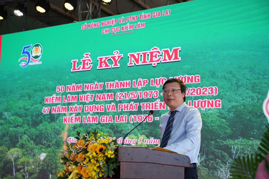 Chủ tịch UBND tỉnh Trương Hải Long phát biểu tại lễ kỷ niệm. Ảnh: Nguyễn Diệp Chủ tịch UBND tỉnh Trương Hải Long phát biểu tại lễ kỷ niệm. Ảnh: Nguyễn Diệp