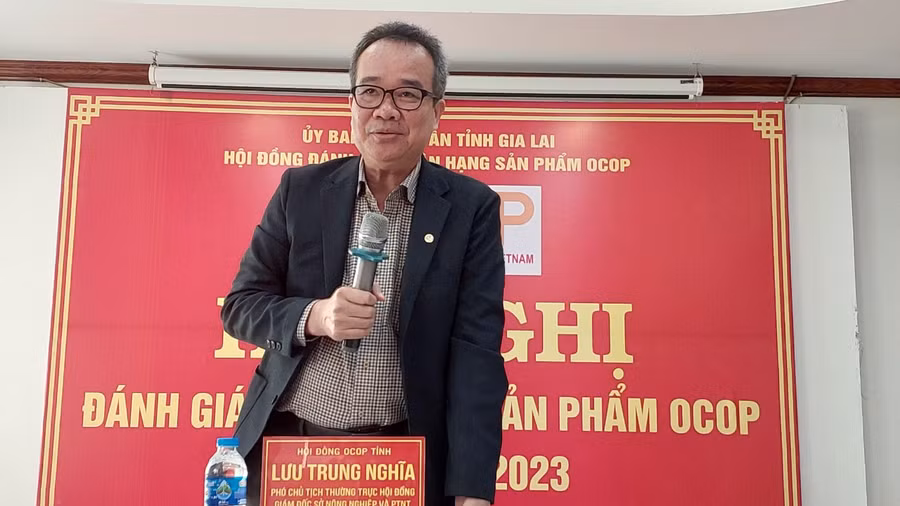 Ông Lưu Trung Nghĩa-Giám đốc Sở Nông nghiệp và PTNT, Phó Chủ tịch Thường trực Hội đồng đánh giá, phân hạng cấp tỉnh phát biểu khai mạc.Ảnh: Nguyễn Diệp