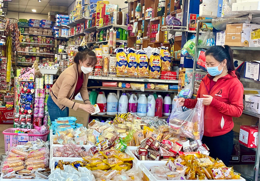 Sở Công thương đã đôn đốc doanh nghiệp đầu mối, siêu thị, đơn vị sản xuất, kinh doanh trên địa bàn tỉnh chuẩn bị nguồn hàng phục vụ Tết. Ảnh: V.T